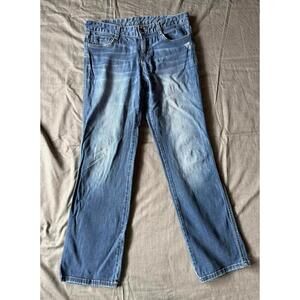 Calvin Klein Women’s 29/8 Straight Denim Blue Jeans 34x31 Y2kK Mid Rise